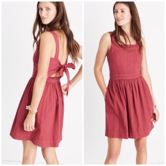 Madewell Dresses & Skirts - SEE NEW LISTING Madewell Apron Bow Back dress